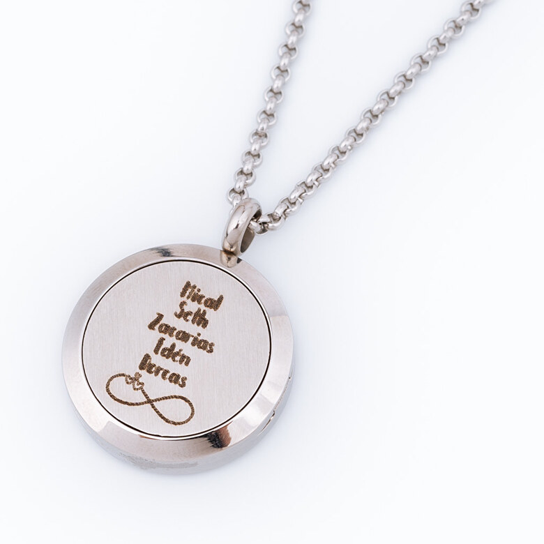 real engraved necklace