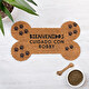 Felpudo fibra de coco hueso personalizado