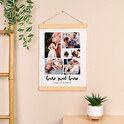 Textielposter met houten lijst bedrukken