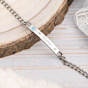 Bracciale a catena inciso per bambini