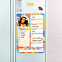 Personalised magnetic fridge calendar