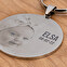 Personalised engraved round keychain