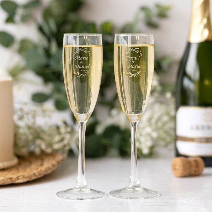 Personligt champagneglas