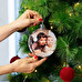 Bola árvore de Natal redonda XL personalizada