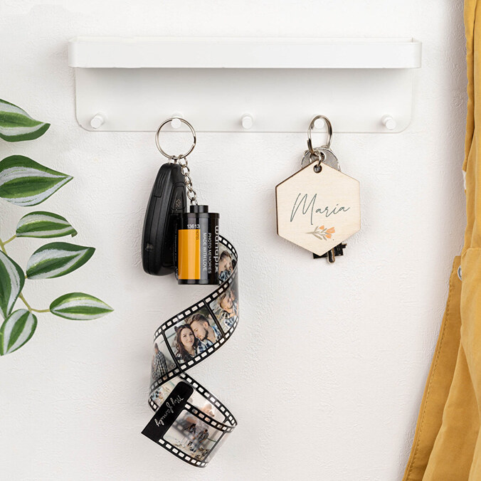 Custom film roll keychain