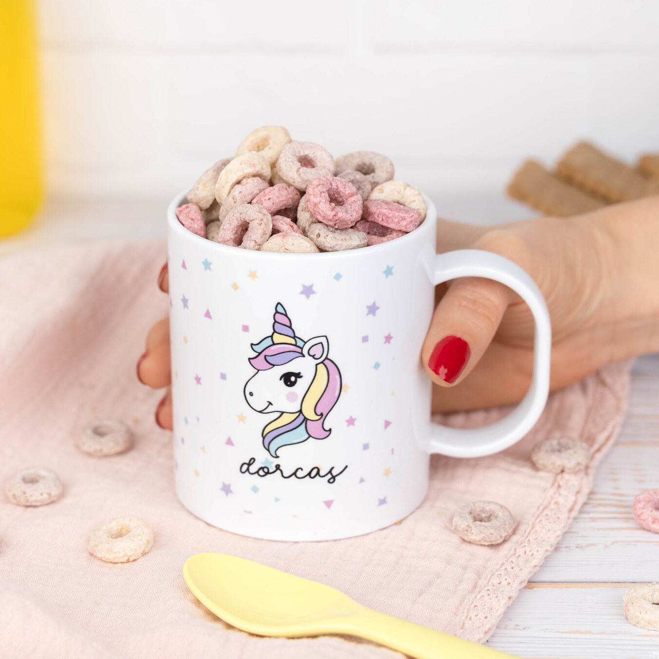 Taza de plástico personalizada