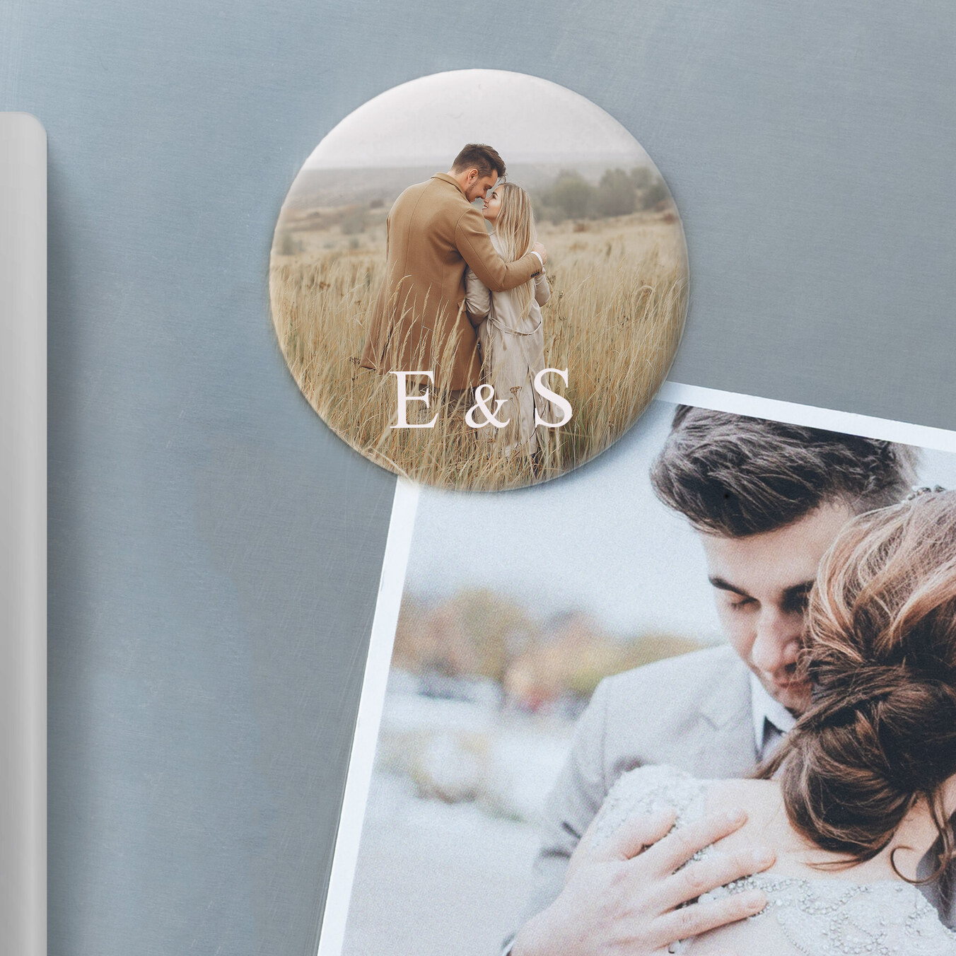 Personalised round magnet badge