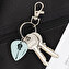 Keyring with personalised guitar pick Keyring with personalised guitar pick