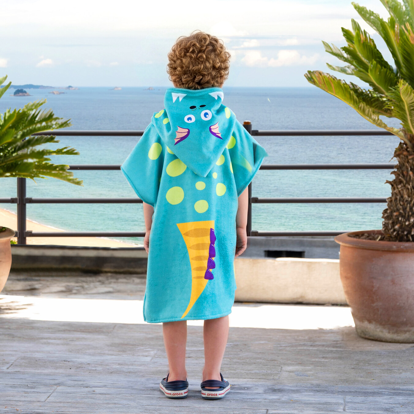 Personalised towel poncho