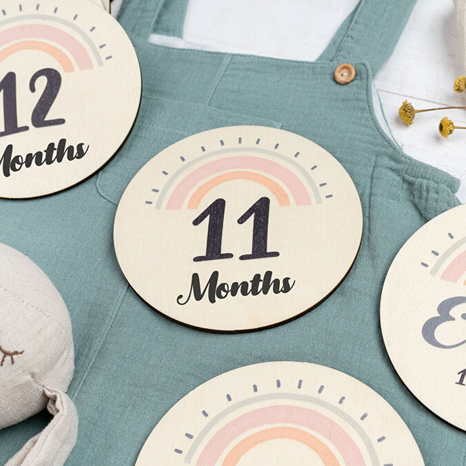 Carte milestone in legno personalizzate