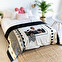 Sherpa fleece tæppe 70x105 med billede