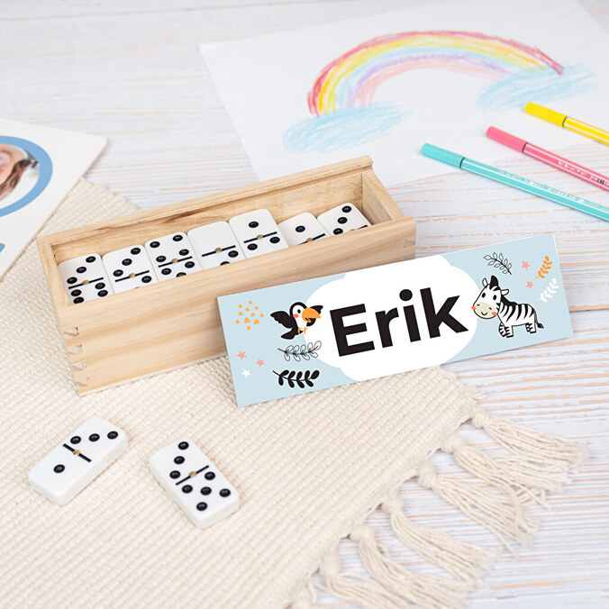 Personalised dominoes set