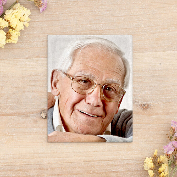 Fotoceramica rettangolare senza cornice 8x10 cm personalizzata