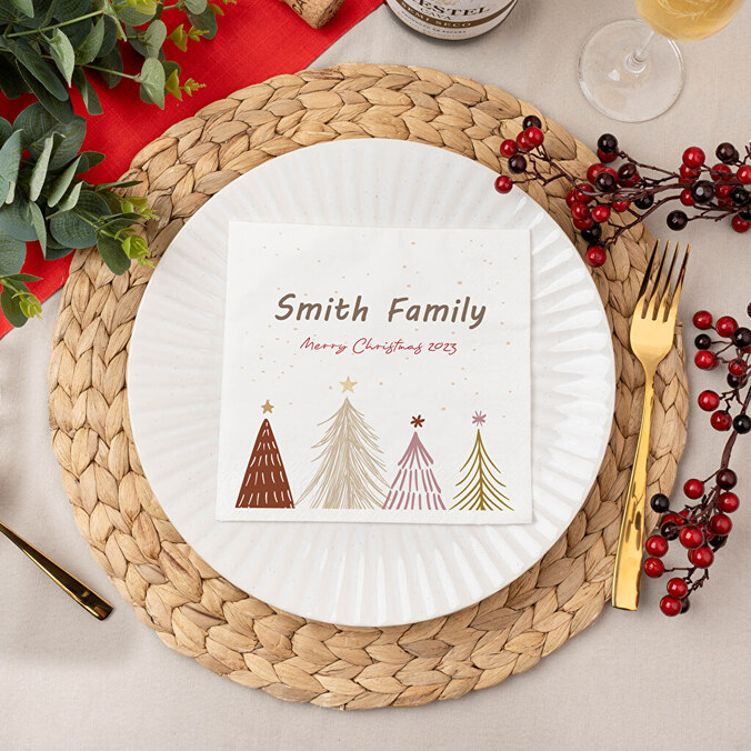 Personalised paper napkins