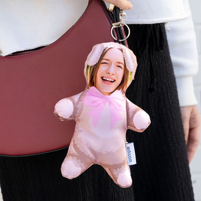 Personalised doll keyring
