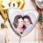 Personalised heart foil balloon 45 cm. Personalised heart foil balloon 45 cm.