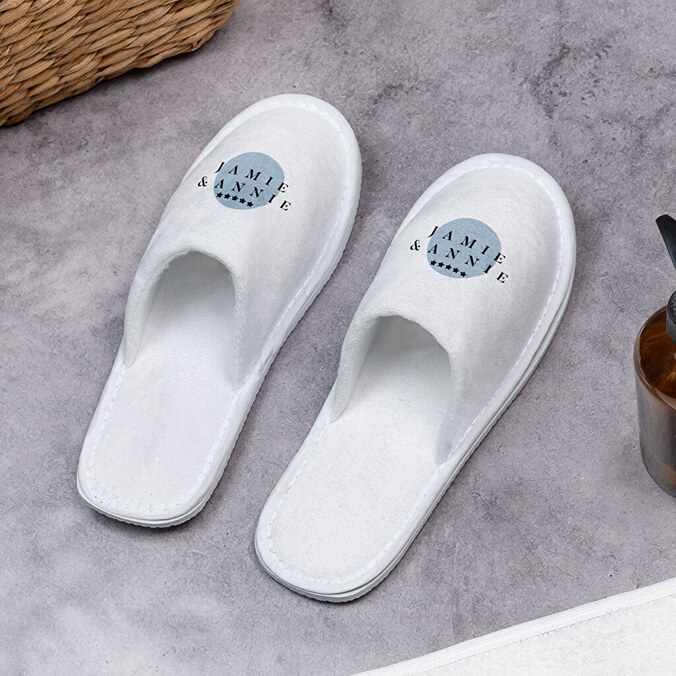Hotel en reis slippers bedrukken