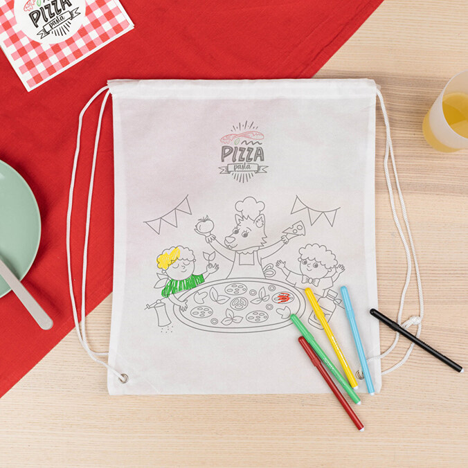 Mochila de cuerdas tnt personalizada