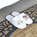 Personalised hotel and travel slippers