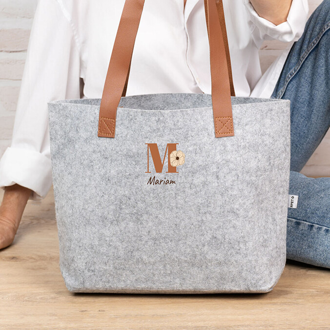 Borsa in feltro personalizzata