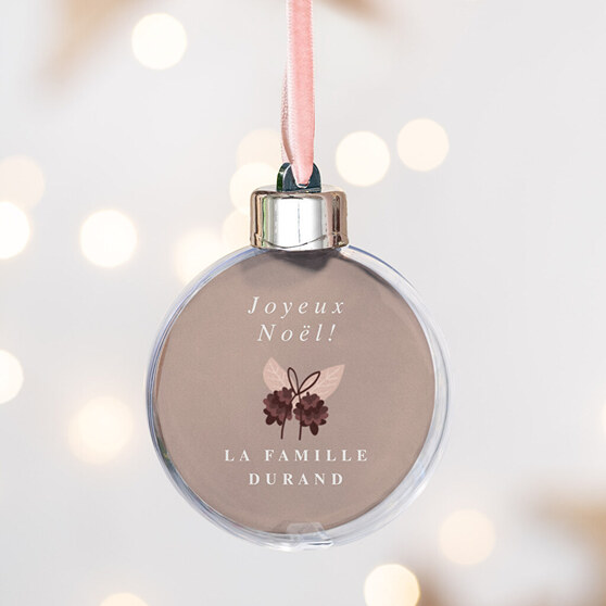 Boule personnalisée pour sapin de Noël Boule personnalisée pour sapin de Noël