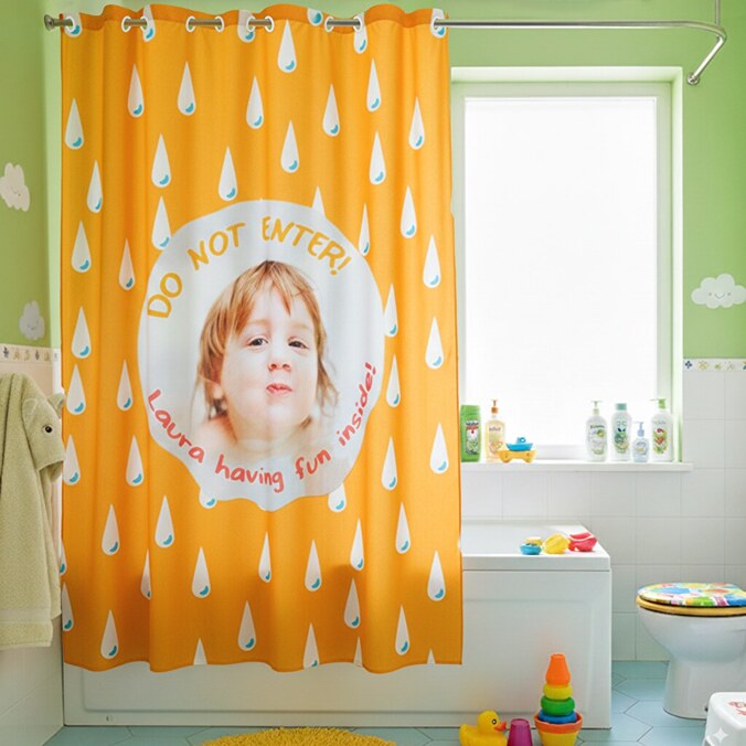 Personalised shower curtains
