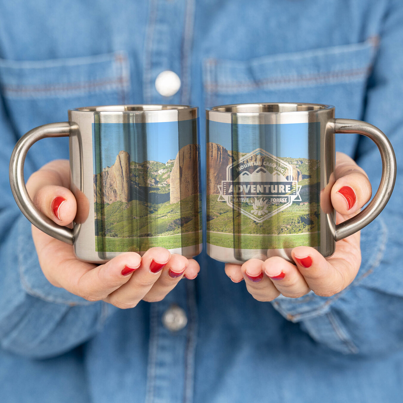 Tazza in acciaio stampata 20 cl