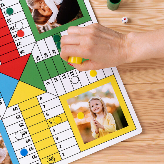 Personalised ludo board game