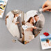 Personalised heart shaped magnetic puzzle