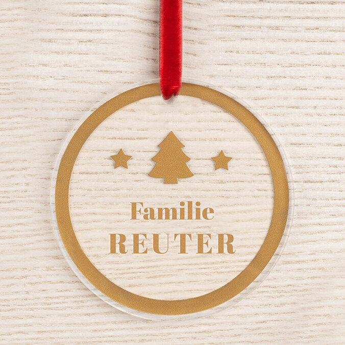 Acryl Weihnachtsschmuck zum selber gestalten