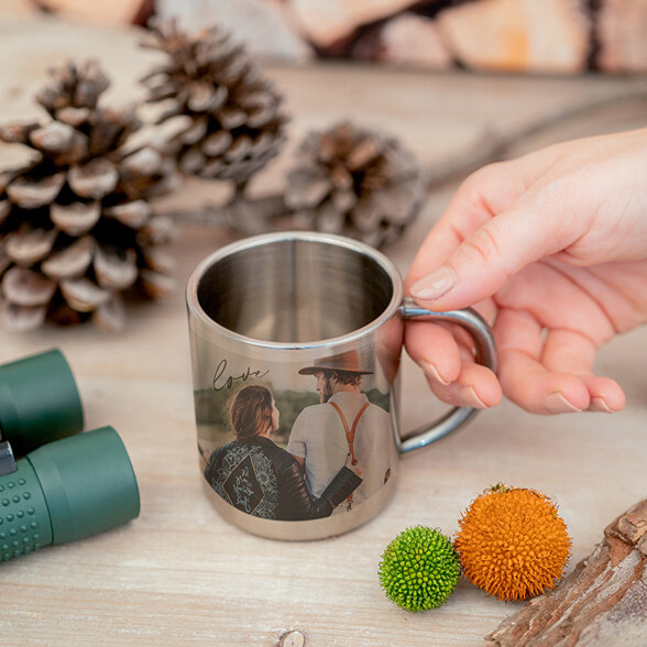 Mug acier personnalisé