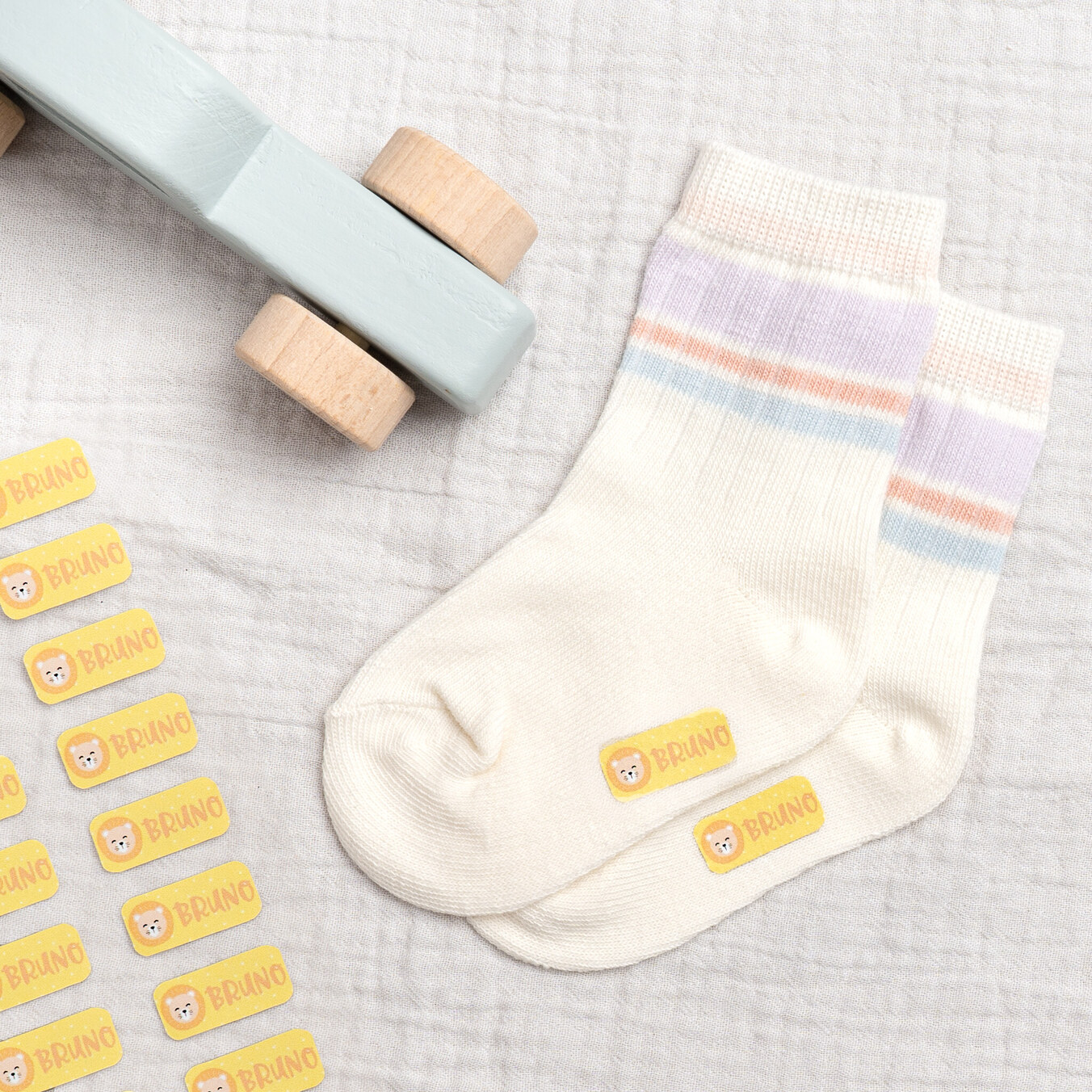 Personalised iron-on name labels