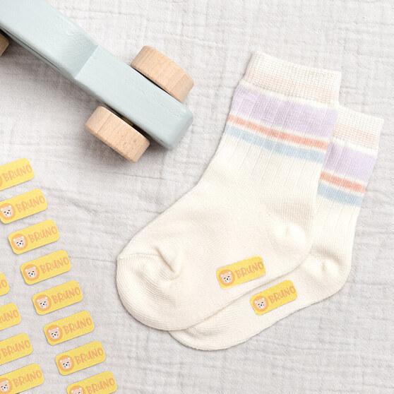 Personalised name tags for clothes