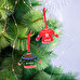 Enfeite de Natal personalizado de metacrilato com forma de camisola
