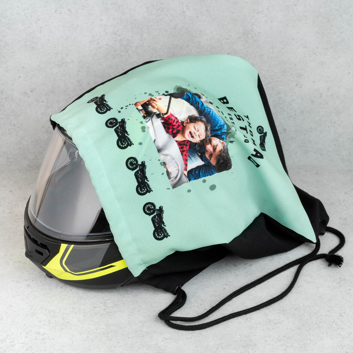 Driver13 Borsa Portacasco XL Imbottita – Per Moto, Motocross, Enduro E Kart, Con Cerniera E Base Rinforzata