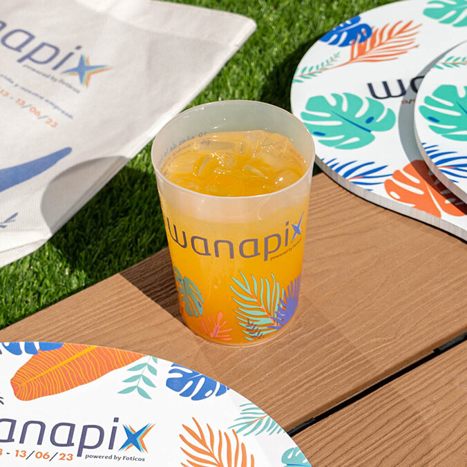 Personalised reusable plastic cup