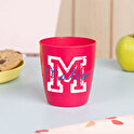 Personalised coloured plastic cup 300 ml.