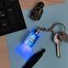 3D crystal keyring engraved with light