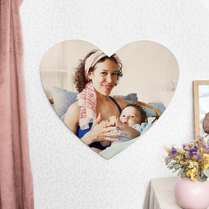 Personligt jättehjärta i trä