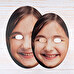 Photo masque personnalisé visage en carton