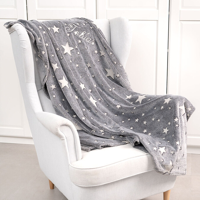 Personalised Glow In The Dark blanket