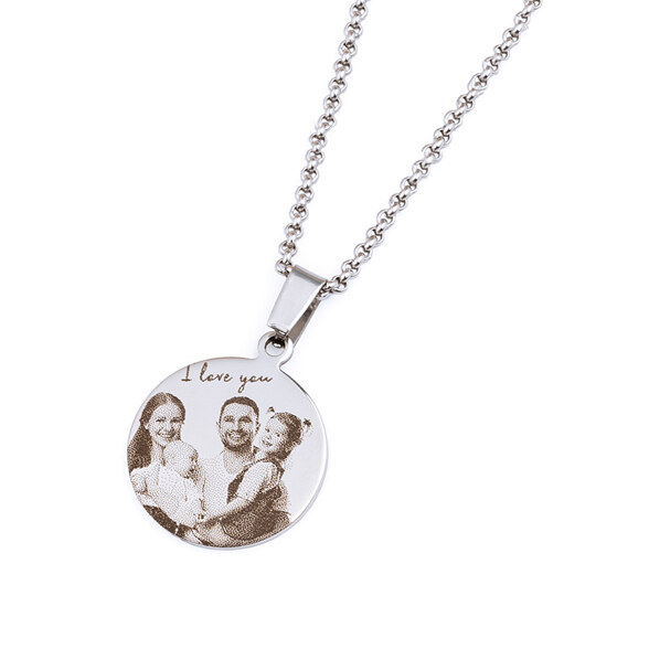 Collier rond gravé