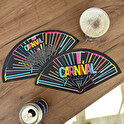 Personalised advertising cardboard hand fan