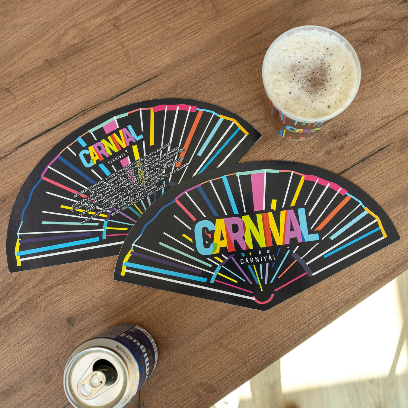 Personalised advertising cardboard hand fan