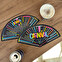 Personalised advertising cardboard hand fan