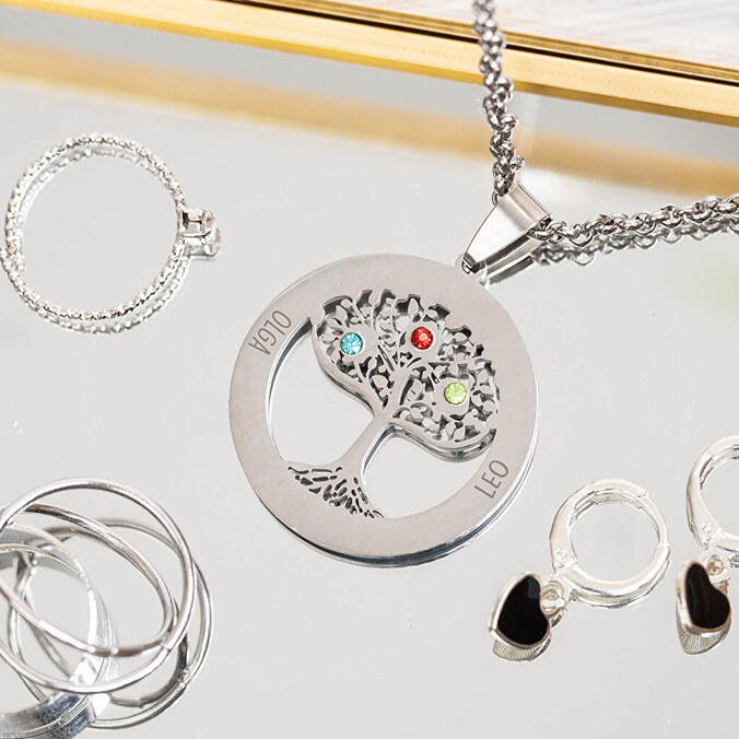 Engraved necklace "Tree of Life"