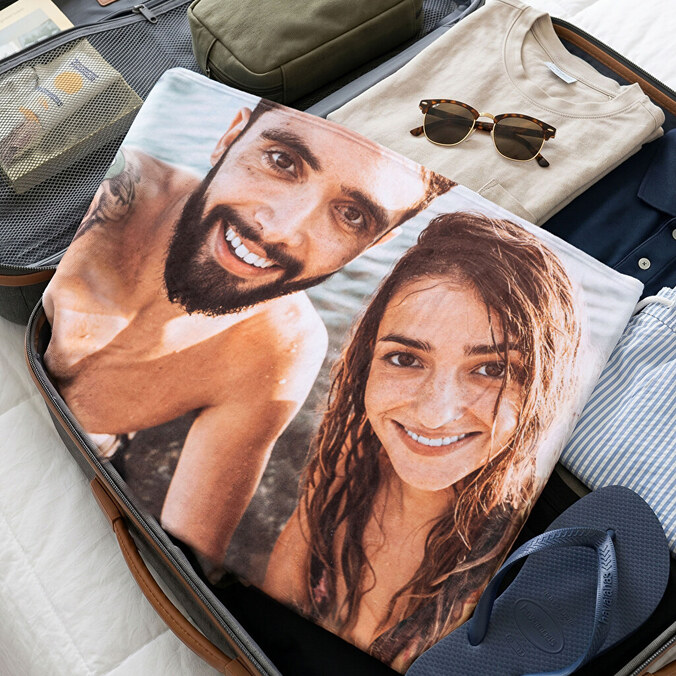 Personalised rectangular towels