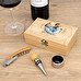 Set de accesorios para vino con estuche personalizado