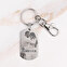 Personalised engraved long keyring