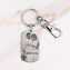 Personalised engraved long keyring Personalised engraved long keyring